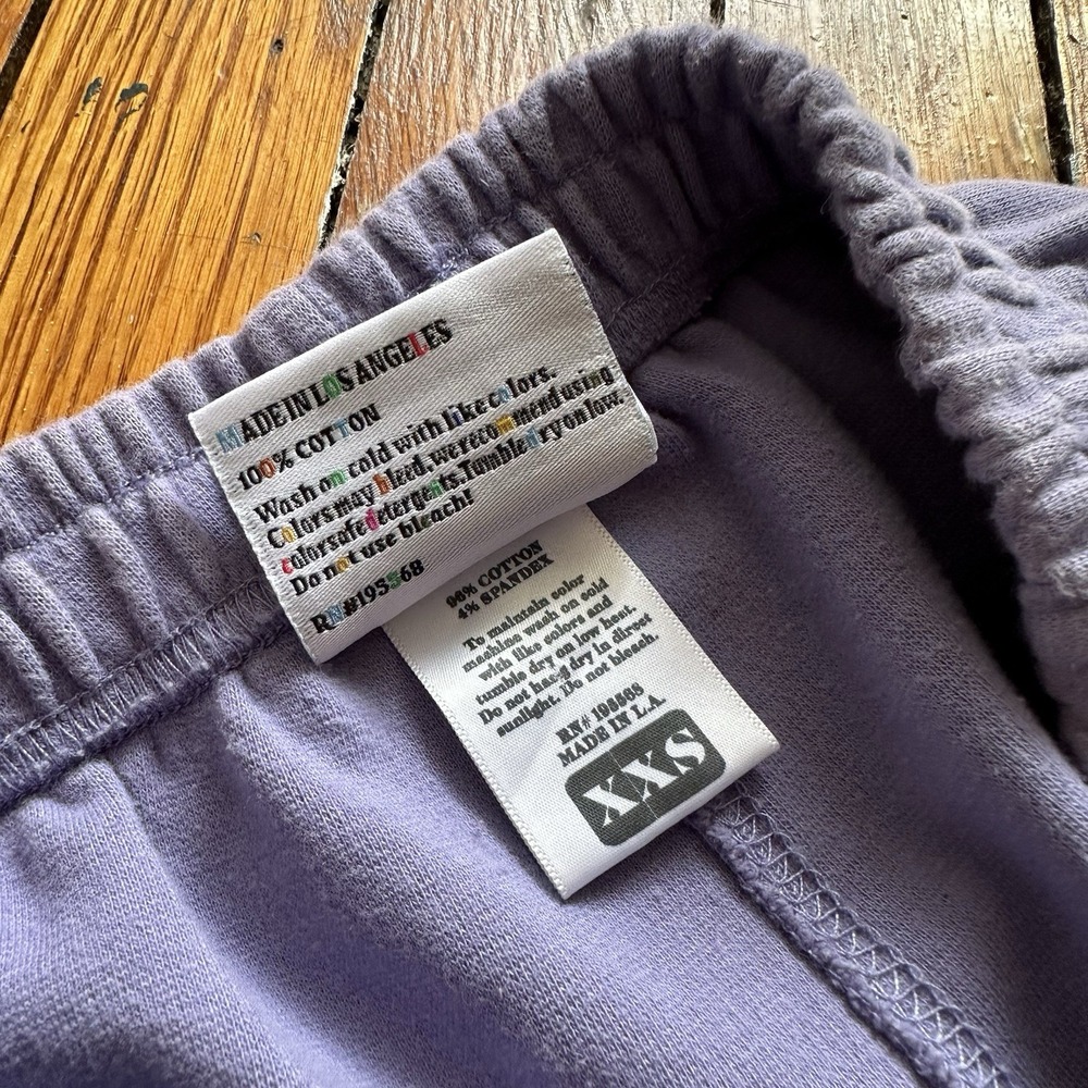 Big Bud Press Many Colors Wide Leg Cotton Sweatpants Size XXS 28" Inseam Purple - Picture 4 of 10